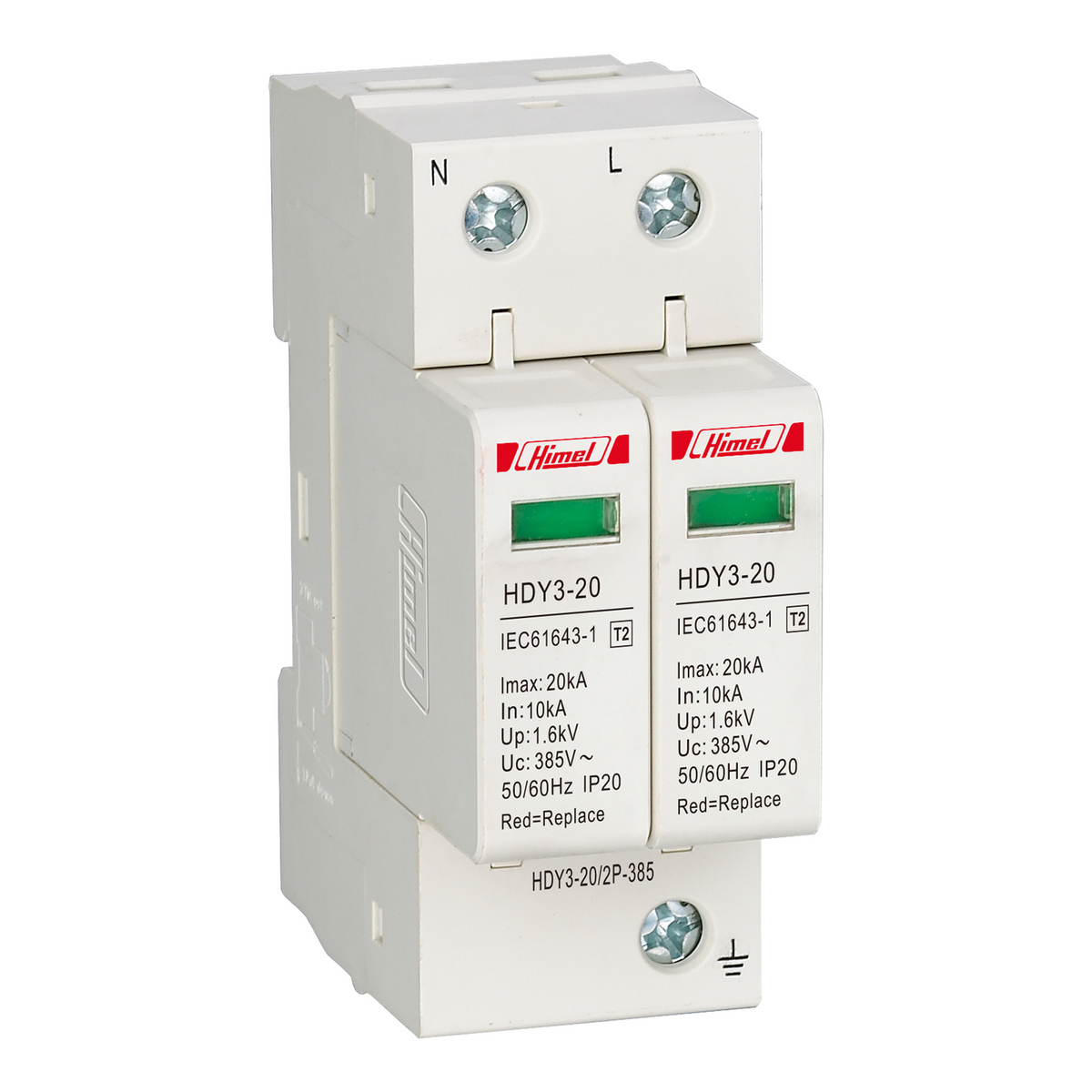 HIMEL SURGE PROTECTION DEVICES HDY3N 20kA 1P+N 275V