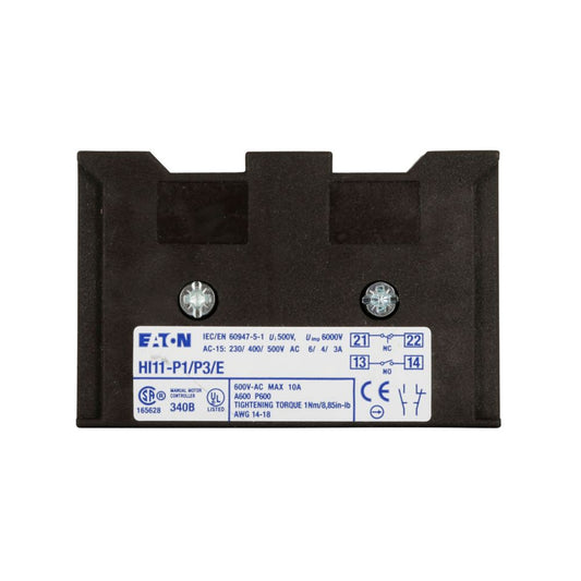 EATON 1 N/O 1 N/C, FOR REAR MOUNT AND ENCLOSED P1/3 ISOLATORS