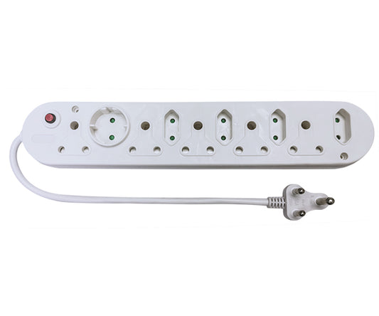 EASYHOLD 10 WAY MULTIPLUG MEDIUM SURGE 5X16A - 4X5A - 1 X SCHUKO