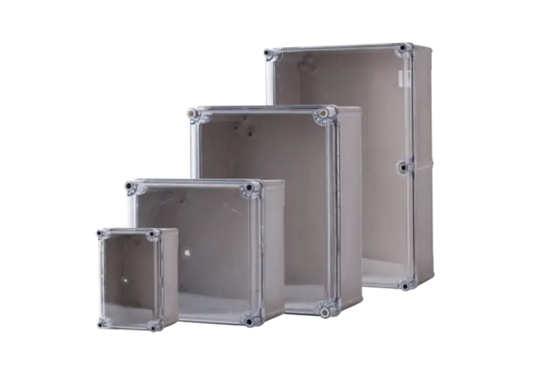 ALLBRO OK5 CLEAR (PC) SHALLOW LID ABOVE BOXES INCLUDE DMC MOUNTING PLATE,BRACKETS & HINGES