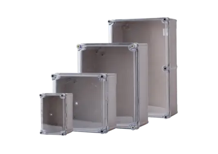 ALLBRO OK2-GC GREY Base Box + Clear Lid ABOVE BOXES INCLUDE DMC MOUNTING PLATE,BRACKETS & HINGES