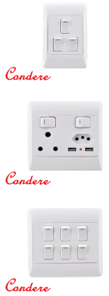 Chint SA/Euro Combined Switched Socket 16A 4x4 K1-CN-K034