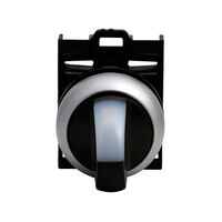 EATON ILLUM SEL SW WHITE 3 POS SPRING RETURN
