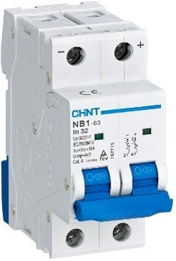 Chint 6kA 2P 6A Circuit Breaker C-Curve NB1-63-2P-C06-06