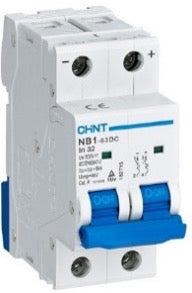 Chint PV DC Circuit Breaker 50A 2P DC500V NB1-63DC 2P C50