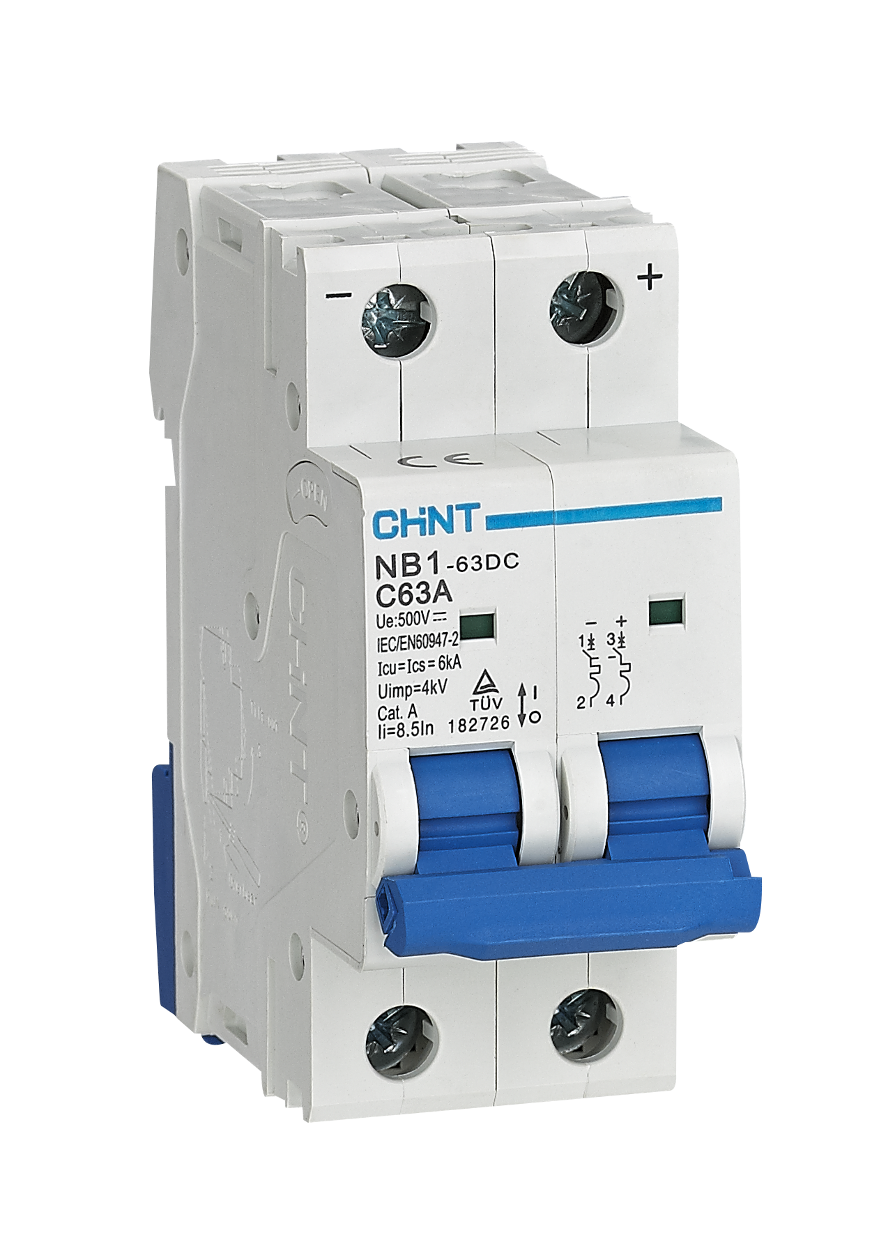 Chint PV DC Circuit Breaker 50A 2P DC500V