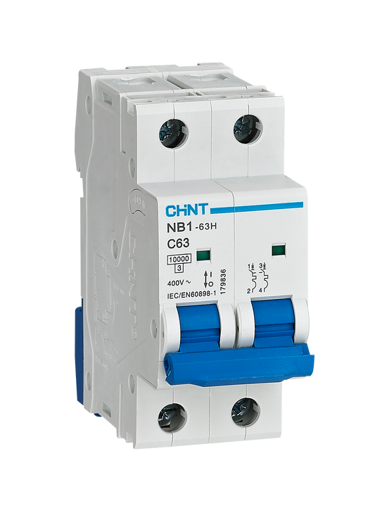 Chint 10kA 2P 63A Circuit Breaker C-Curve