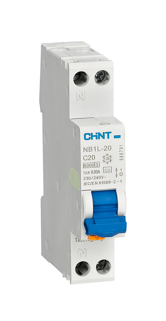 Chint 6kA 1P+N 63A Earth Leakage 30mA OL Protection