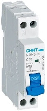 Chint 4.5kA 1P+N 16A Compact Circuit Breaker C-Curve NBH8-40-1P+N-C16