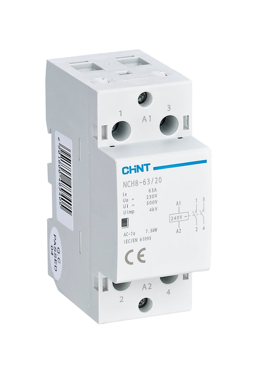 Chint Modular Contactor 63A 4NO 230V with handle