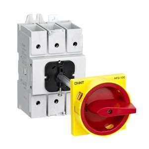 Chint 6 Pole Isolators Red Yellow Handle with 300mm Shaft