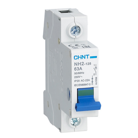 Chint Isolator 1P 32A Din Rail NH2-125-1P-32A