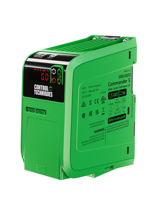 NIDEC Commander S100 0.55KW 3-Phase 380-480 VAC - Heavy Duty