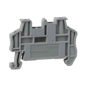 SCHNEIDER END BRACKET, SNAP-ON FOR 35MM DIN RAILS,
