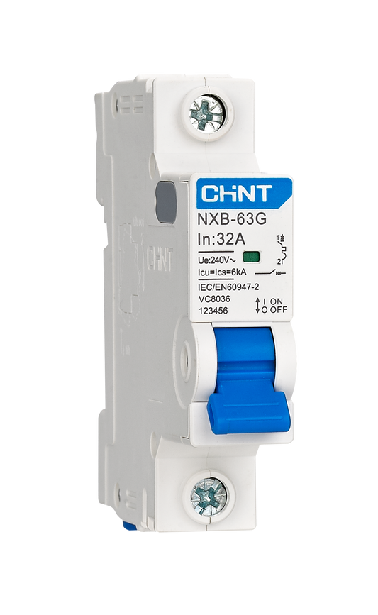 Chint 6kA 1P 63A Circuit Breaker D-Curve