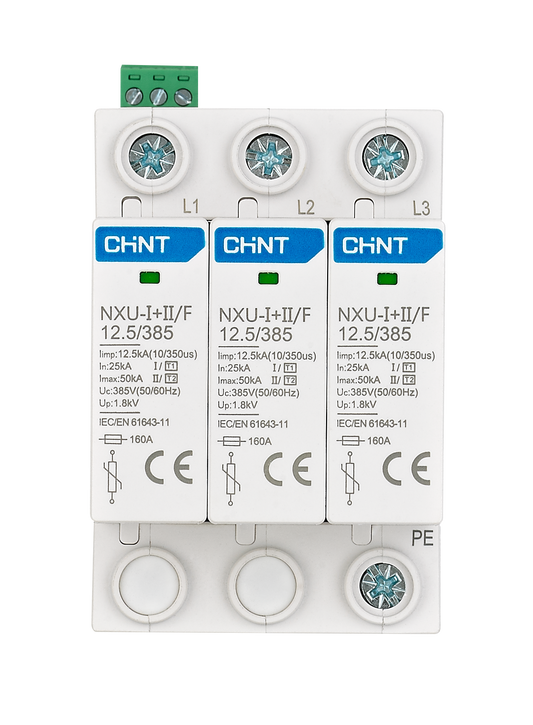 Chint Surge Arrestor 12.5kA 275V 3P+N Class1+2