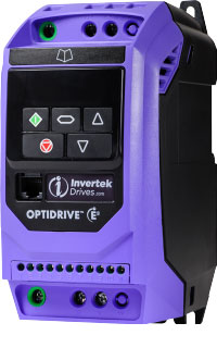 Invertek Optidrive E3 IP20, 7 Amps 1.5 kW 2 HP 1 Ph. Input, 3 Ph. Output, 200-240V, With Internal EMC Filter ODE-3-120070-1F12