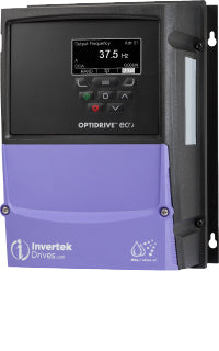 Invertek Optidrive Eco IP66, 7 Amps 1.5 kW 2 HP 1Ph. Input, 3Ph. Output, 200-240V, EMC Filter, TFT Display ODV-3-220070-1F1A-MN