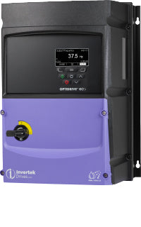 Invertek Optidrive Eco IP66 with Isolator, 46 Amps 22 kW 30 HP 3Ph. Input, 3Ph. Output, 380-480V, EMC Filter, TFT Display ODV-3-440460-3F1E-MN