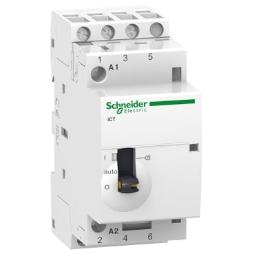 Schneider ICT 25A 3NO 220..240VAC 50HZ MANUALLY O A9C21833