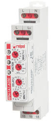RELPOL S.A Multifunctions monitoring relay, AC current monitoring in 1-phase network, with adjustable thresholds; 1  CO; 230 V AC; Rated load: AC1 12 A/ 250 V AC, DC1 12A / 24 V DC; Rated input voltage 50/60 Hz: 230 V