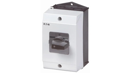 EATON  REVERSING SWITCH, 3 POLE 32 AMP IN ENCLOSURE SURFACE MOUNT