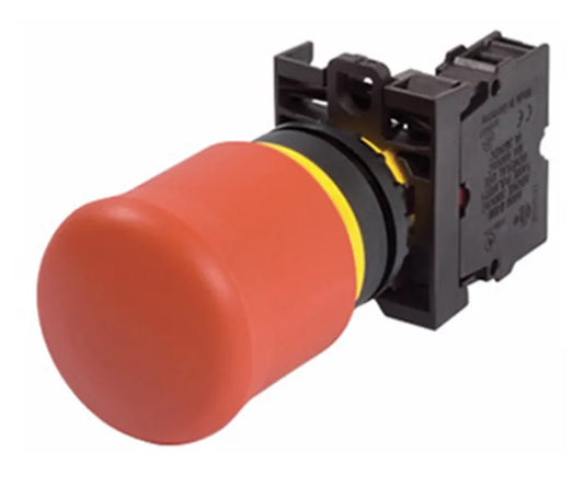 HIMEL Emergency stop button, Turn to release,Φ60,Red, 1NC,UI: 415V