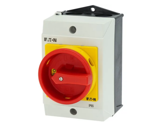 EATON 6P 20A ENCLOSED ROTATING SWITCH DISCONN IP65 SURFACE MOUNT
