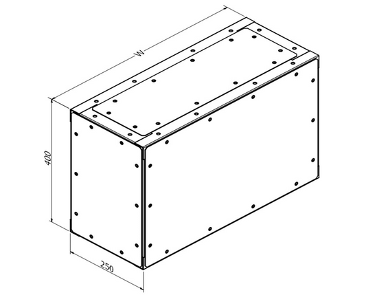 MERLIN SYSTEMS 250DX800WX400H M-250 BASE