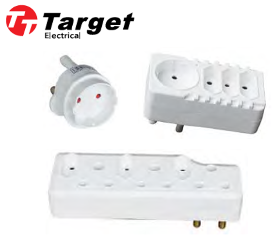 Chint 16A Adapter Schuko White TT-F03-A005