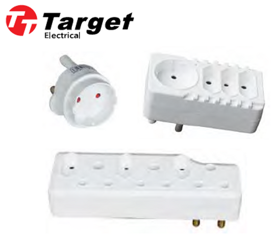 Chint 16A Adapter Schuko White TT-F03-A005