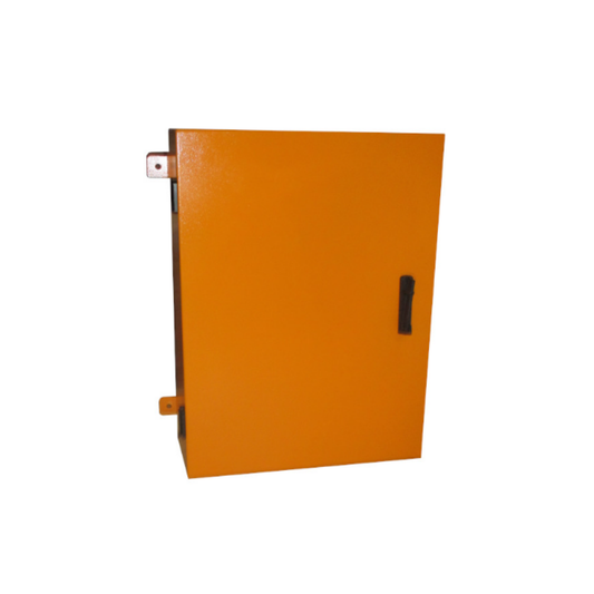 MILD STEEL WALL MOUNT ORANGE ENCLOSURE (500X400X350)
