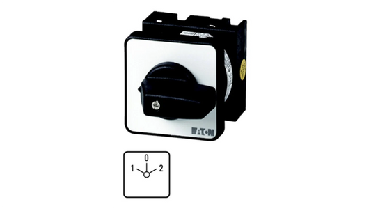 EATON  CHANGEOVER, 60 DEG SWITCHING WITH CENTRE OFF - 2 POLES