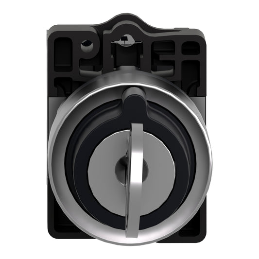 HIMEL Key switches , Plastic 2-position,Spring return, key withdrawal from 1 position,1NO&1NC,UI: 415V