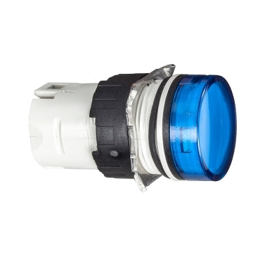 SCHNEIDER Head for pilot light, Harmony XB6, blue 16mm integral LED