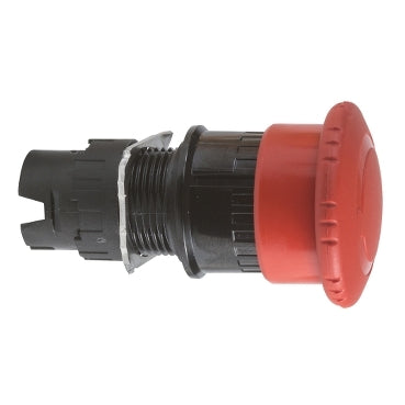 SCHNEIDER Head for emergency stop push button, Harmony XB6, red mushroom 30mm, 16mm, trigger latching turn to release, unmarked