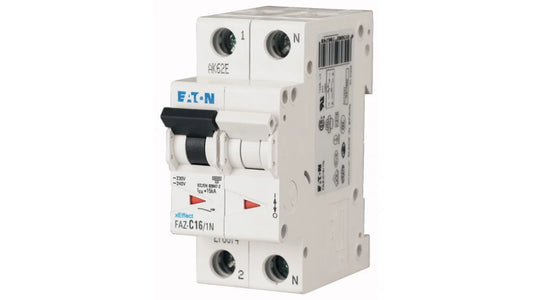 EATON CIRCUIT BREAKER 15kA CURVE C 1P+N - 16A