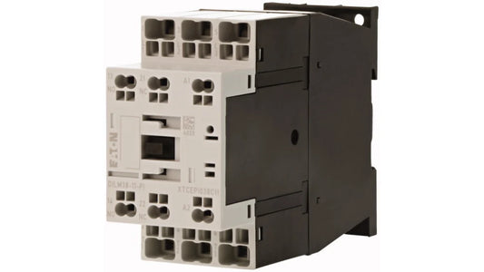 EATON  CONTACTOR, 3 POLE, 380 V 400 V 18.5 KW, 1 N/O, 1 NC, RDC 24: 24 - 27 V DC, DC OPERATION, PUSH IN TERMINALS