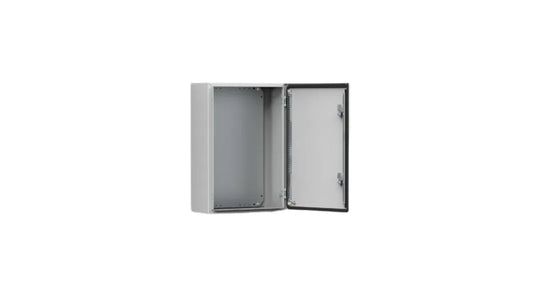 NU-LINE SINGLE DOOR MILD STEEL 400 x 300 x 200mm Encl  - Grey