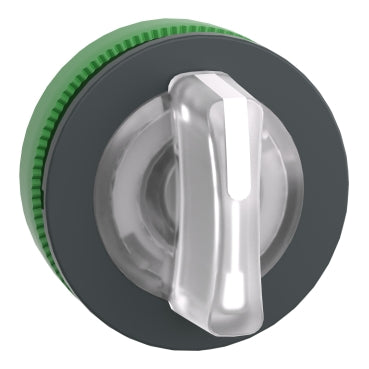 SCHNEIDER Head for illuminated selector switch. Harmony XB5. flush mounted white 3pos return right to center