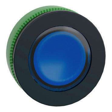 SCHNEIDER Head for pilot light, Harmony XB5, blue, 30mm, universal LED, plain lens