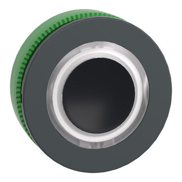 SCHNEIDER Head for illuminated push button, Harmony XB5, plastic, white flush mounted, 30mm, universal LED, illuminated ring