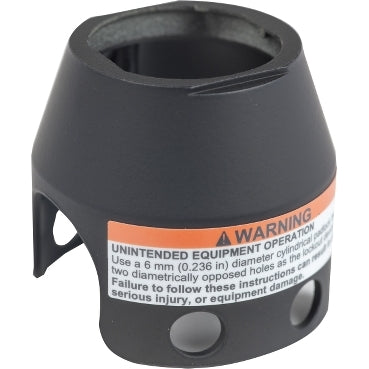 SCHNEIDER Harmony XB4. Padlockable guard for mushroom head Ø40. metal. black