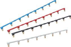 RELPOL S.A Strip 8-poles ZGZP4-8 BE (blue) - dedicated to interface relays in push-in technology: PIR2, PIR4. Bridges common input signals (coil terminals A1 or A2)