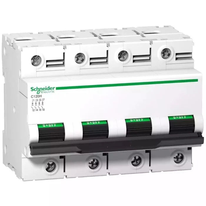 SCHNEIDER C120H 4P 125A C 15000A 415V MINIATURE CI