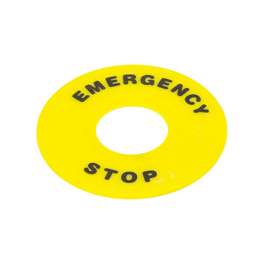 Chint Yellow Emergency Lable 22mm