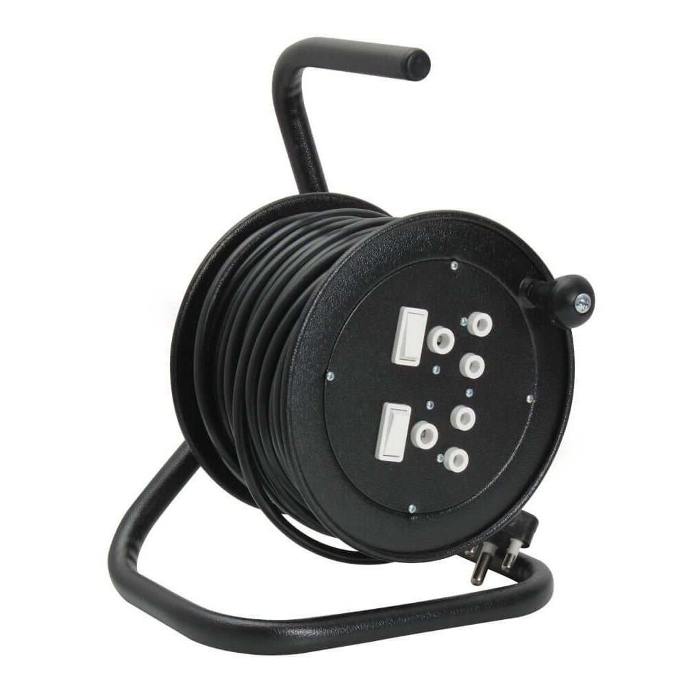 EASYHOLD EMPTY METAL EXTENSION REEL (MAX 25M CABLE STORAGE)