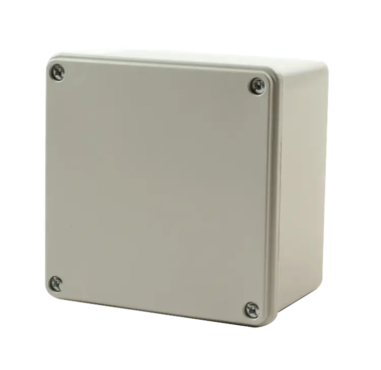 ALLBRO FEP-0014 - 100 X 100 X 70 STANDARD GREY LID NO DEVICE PLATES AVAILABLE FOR THE FABLEC RANGE
