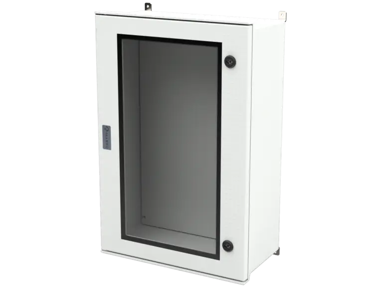 ALLBROX DEEP 6 WITH CLEAR DOOR PC ABOVE BOXES INCLUDE: SMC DEVICE PLATE, S/S HINGES, WALL BRACKETS, LOCKING MECHANISM & PANEL KEY