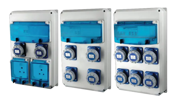 ALLBRO TEMP DB 2 X 16A PANEL SOCKETS 2 X 16A SGL SKT
